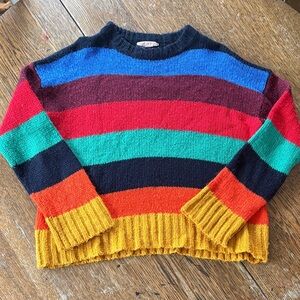 Urban Outfitters Rainbow Striped Sweater size XS